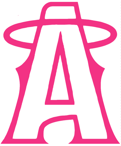 Los Angeles Angels Hot Pink City Connect A Logo Premium DieCut Vinyl Decal PICK SIZE