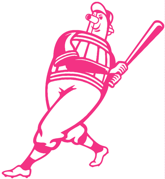 Milwaukee Brewers Hot Pink Barrelman Logo Premium DieCut Vinyl Decal PICK SIZE