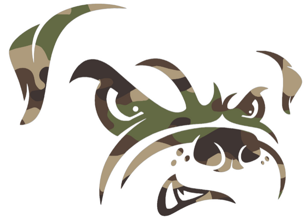 Cleveland Browns Woodland Camo Camouflage Dawg Logo Premium DieCut Vinyl Decal PICK SIZE