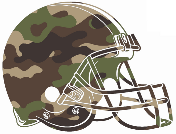 Cleveland Browns Woodland Camo Camouflage Team Logo Premium DieCut Vinyl Decal PICK SIZE