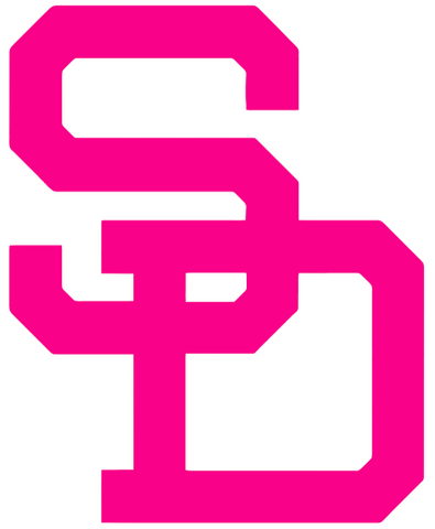 San Diego Padres Hot Pink Retro Throwback 1960s-1980s Logo Premium DieCut Vinyl Decal PICK SIZE