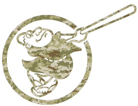 San Diego Padres Salute to Service Swinging Friar Logo Camouflage Camo Vinyl Decal PICK SIZE