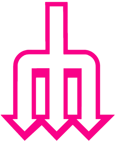 Seattle Mariners Hot Pink City Connect Trident Logo Premium DieCut Vinyl Decal PICK SIZE