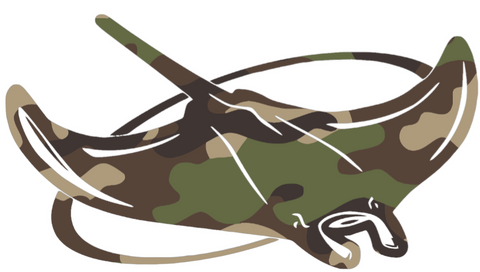 Tampa Bay Devil Rays Woodland Camo Camouflage Team Logo Premium DieCut Vinyl Decal PICK SIZE