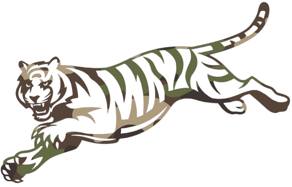 Cincinnati Bengals Woodland Camo Camouflage Retro Throwback Logo Premium DieCut Vinyl Decal PICK SIZE