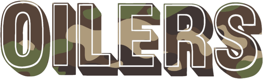 Houston Oilers Woodland Camo Camouflage Retro Throwback Team Name Logo Premium DieCut Vinyl Decal PICK SIZE