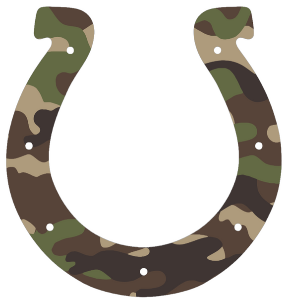 Indianapolis Colts Woodland Camo Camouflage Team Logo Premium DieCut Vinyl Decal PICK SIZE