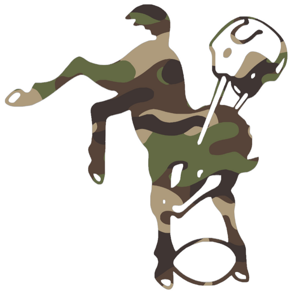Indianapolis Colts Woodland Camo Camouflage Retro Throwback Logo Premium DieCut Vinyl Decal PICK SIZE