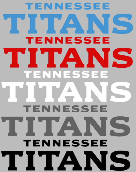 Tennessee Titans Team Name Logo Premium DieCut Vinyl Decal PICK COLOR & SIZE