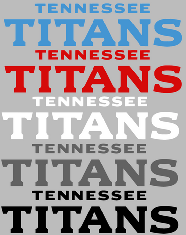 Tennessee Titans Team Name Logo Premium DieCut Vinyl Decal PICK COLOR & SIZE