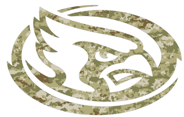 Iowa State Cyclones Mascot Logo Salute to Service Camouflage Camo Vinyl Decal PICK SIZE