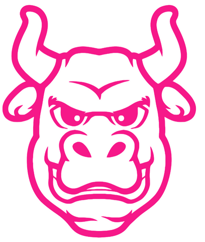 South Florida Bulls Hot Pink Mascot Logo Premium DieCut Vinyl Decal PICK SIZE