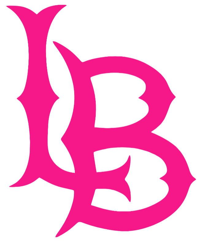 Long Beach State 49ers Hot Pink Team Logo Premium DieCut Vinyl Decal PICK SIZE