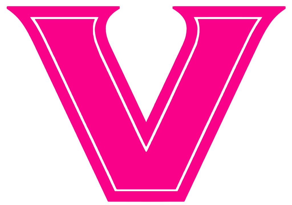 Vanderbilt Commodores Hot Pink Team Logo Premium DieCut Vinyl Decal PICK SIZE