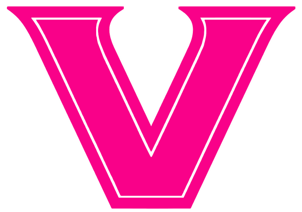 Vanderbilt Commodores Hot Pink Team Logo Premium DieCut Vinyl Decal PICK SIZE