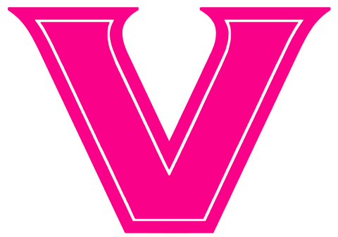 Vanderbilt Commodores Hot Pink Team Logo Premium DieCut Vinyl Decal PICK SIZE