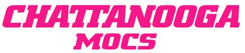 Chattanooga Mocs Hot Pink Team Name Logo Premium DieCut Vinyl Decal PICK SIZE