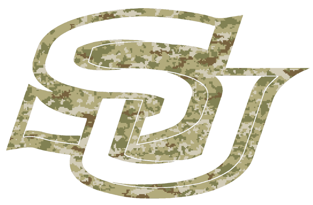 Southern Jaguars Team Logo Salute to Service Camouflage Camo Vinyl Decal PICK SIZE