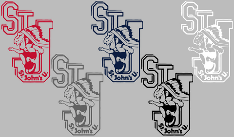 St Johns Red Storm Retro Throwback Logo Premium DieCut Vinyl Decal PICK COLOR & SIZE