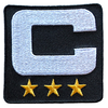 2025 Black Captain C Patch w/ Stars Iron On Jersey Football Captains Patch Premium Embroidered Stitched