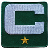 2025 Green Captain C Patch w/ Stars Iron On Jersey Football Captains Patch Premium Embroidered Stitched