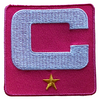 2025 Hot Pink Captain C Patch w/ Stars Iron On Jersey Football Captains Patch Premium Embroidered Stitched