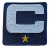 2025 Navy Blue Captain C Patch w/ Stars Iron On Jersey Football Captains Patch Premium Embroidered Stitched