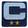 2025 Navy Blue Captain C Patch w/ Stars Iron On Jersey Football Captains Patch Premium Embroidered Stitched