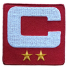 2025 Red Captain C Patch w/ Stars Iron On Jersey Football Captains Patch Premium Embroidered Stitched