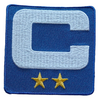 2025 Royal Blue Captain C Patch w/ Stars Iron On Jersey Football Captains Patch Premium Embroidered Stitched