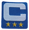 2025 Royal Blue Captain C Patch w/ Stars Iron On Jersey Football Captains Patch Premium Embroidered Stitched