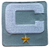 2025 Gray Captain C Patch w/ Stars Iron On Jersey Football Captains Patch Premium Embroidered Stitched