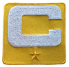 2025 Yellow Gold Captain C Patch w/ Stars Iron On Jersey Football Captains Patch Premium Embroidered Stitched