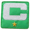 2025 Kelly Green Captain C Patch w/ Stars Iron On Jersey Football Captains Patch Premium Embroidered Stitched
