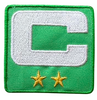 2025 Kelly Green Captain C Patch w/ Stars Iron On Jersey Football Captains Patch Premium Embroidered Stitched