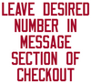 YELLOW Custom Sports Jersey Style Number Vinyl Decal  - Pick Your Number & Size