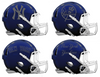New York Yankees Custom Concept Navy Blue Mini Riddell Speed Football Helmet