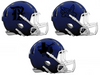 Texas Rangers City Connect Custom Concept Navy Blue Mini Riddell Speed Football Helmet - SportsJewelryProShop