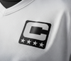 Yellow Captain C w/ Stars Thermal Iron On - Football Jersey Patch Style Premium DTF Iron On
