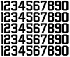 Seattle Kraken Helmet Jersey Style Vinyl Number Decal Sheet Set of 50 #0-9 - Pick Color & Size