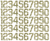 Seattle Kraken Helmet Jersey Style Vinyl Number Decal Sheet Set of 50 #0-9 - Pick Color & Size