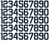 Seattle Kraken Helmet Jersey Style Vinyl Number Decal Sheet Set of 50 #0-9 - Pick Color & Size