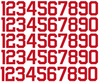 Seattle Kraken Helmet Jersey Style Vinyl Number Decal Sheet Set of 50 #0-9 - Pick Color & Size
