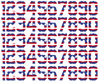 Seattle Kraken Helmet Jersey Style Vinyl Number Decal Sheet Set of 50 #0-9 - Pick Color & Size