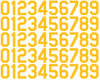 Seattle Mariners Baseball Helmet Jersey Style Vinyl Number Decal Sheet Set of 50 #0-9 - Pick Color & Size