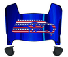 Seattle Seahawks Limited Edition Mini Football Helmet Visor Shield w/ Clips - PICK VISOR & LOGO COLOR