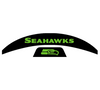 Seattle Seahawks MIDI Mid Size SpeedFlex Football Helmet Front & Back Bumper Decal Set - Pick Color