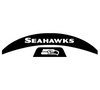 Seattle Seahawks MIDI Mid Size SpeedFlex Football Helmet Front & Back Bumper Decal Set - Pick Color