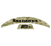 Seattle Seahawks MIDI Mid Size SpeedFlex Football Helmet Front & Back Bumper Decal Set - Pick Color