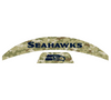 Seattle Seahawks MIDI Mid Size SpeedFlex Football Helmet Front & Back Bumper Decal Set - Pick Color